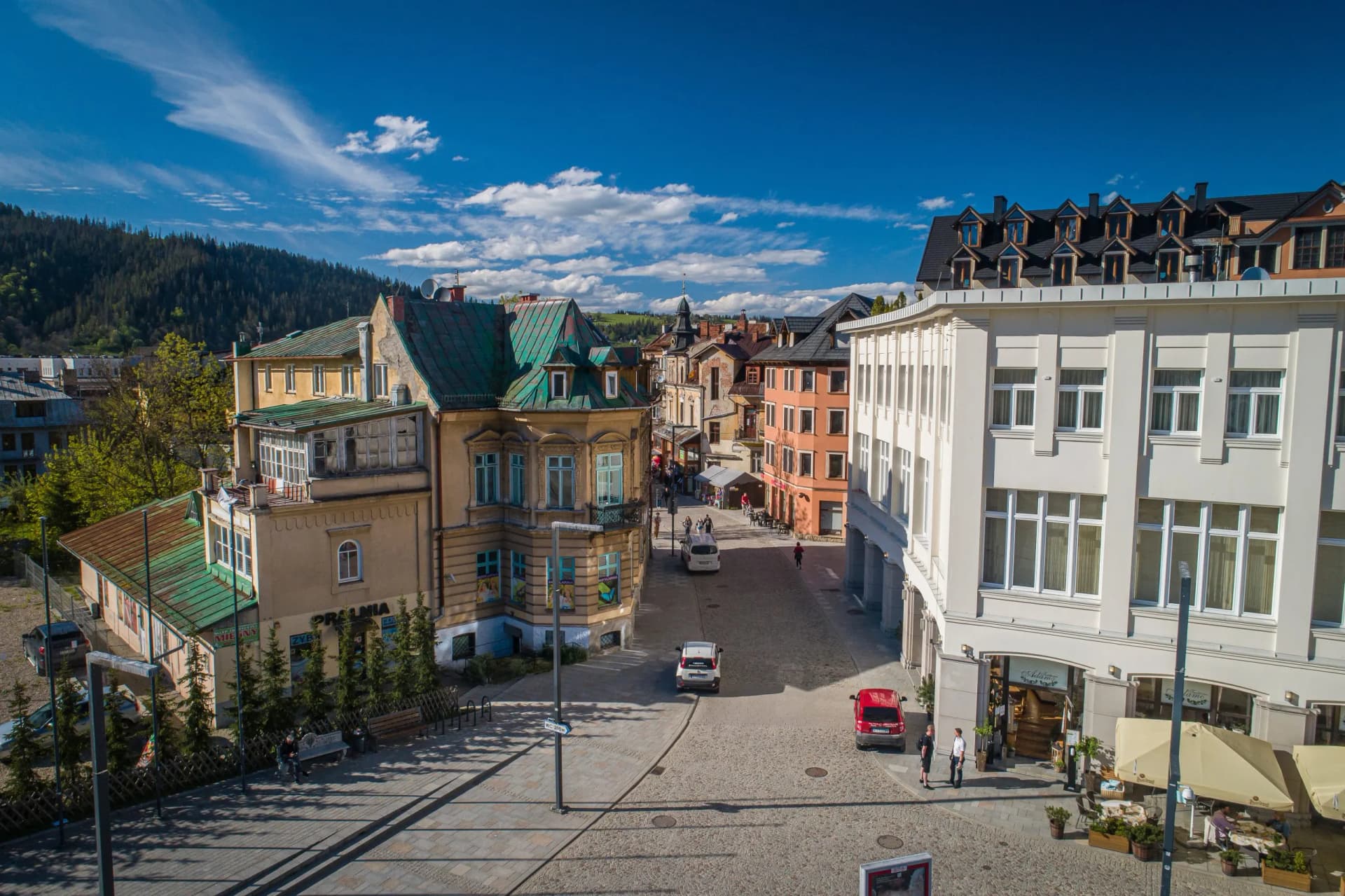 Zakopane, Plac Niepodległości z drona